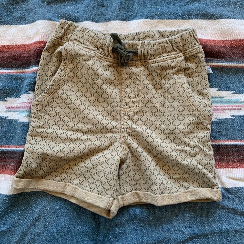 German Cotton Geometric Sun Shorts 86cm 18-24m